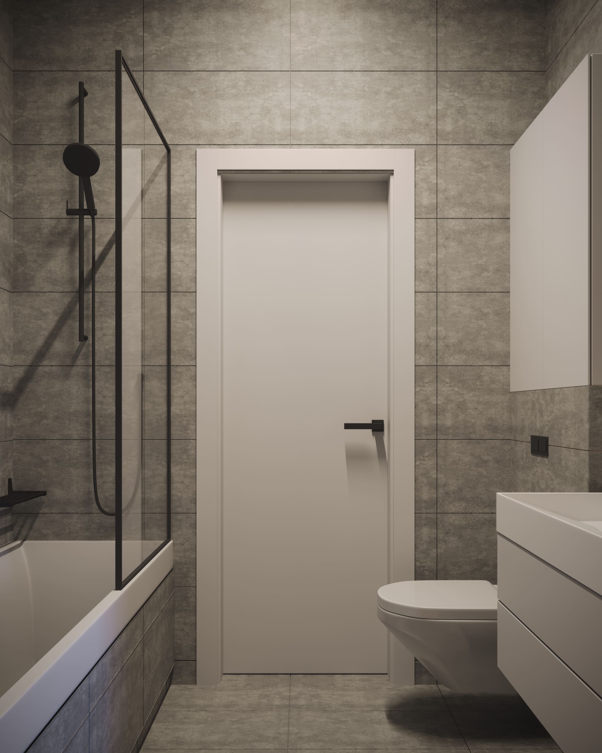 Дизайн интерьера ванной комнаты в современном стиле | Intuition Design