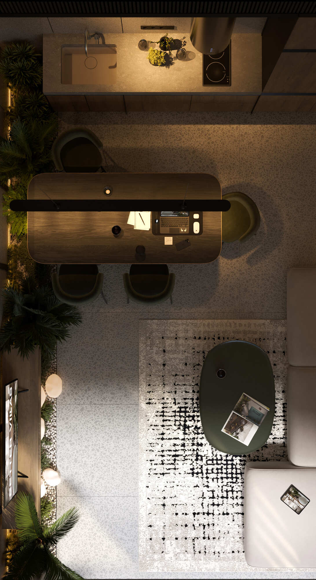 Дизайн интерьера квартиры в современном стиле | Intuition Design