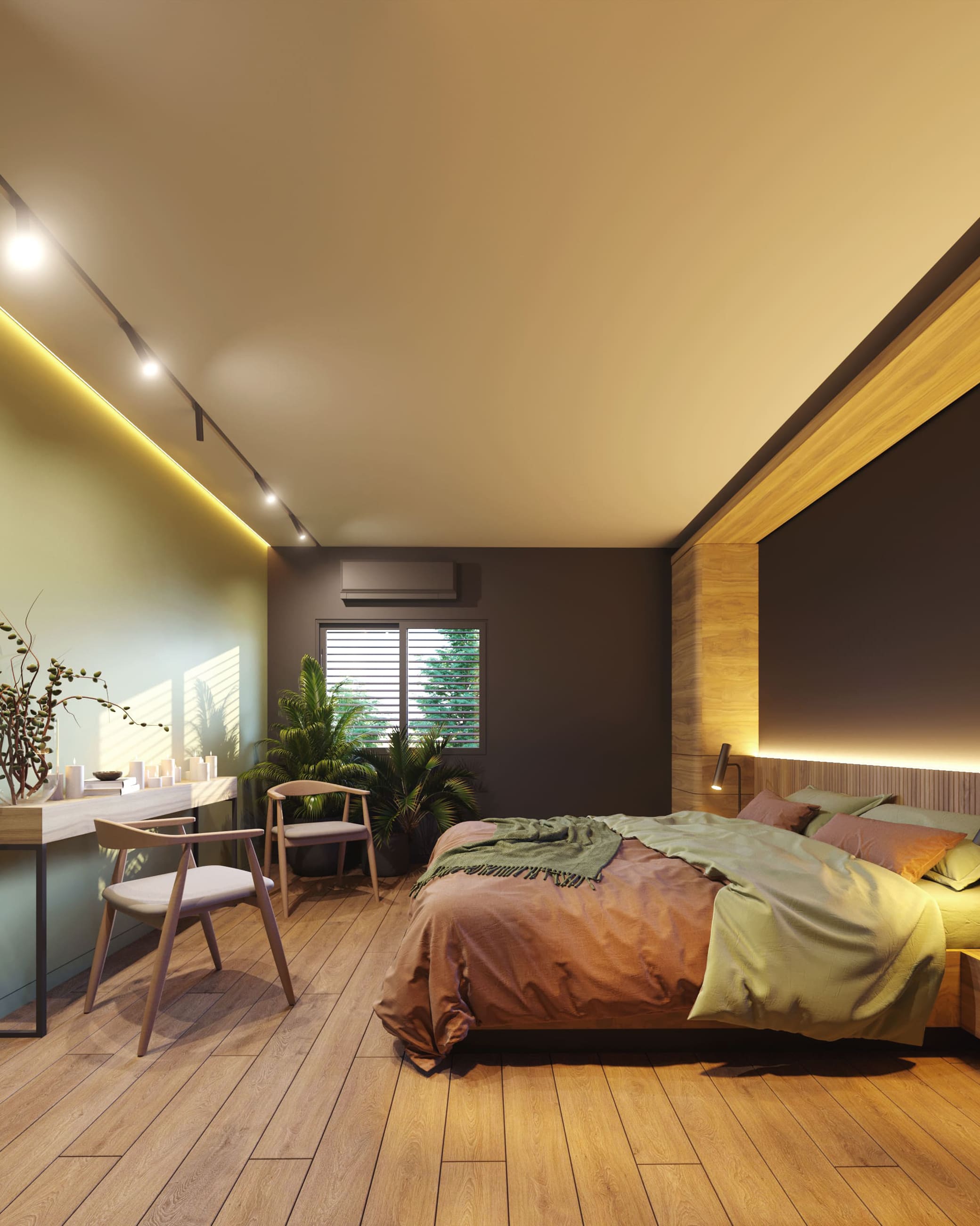 Дизайн интерьера частного дома | Дизайн спальни | Intuition Design