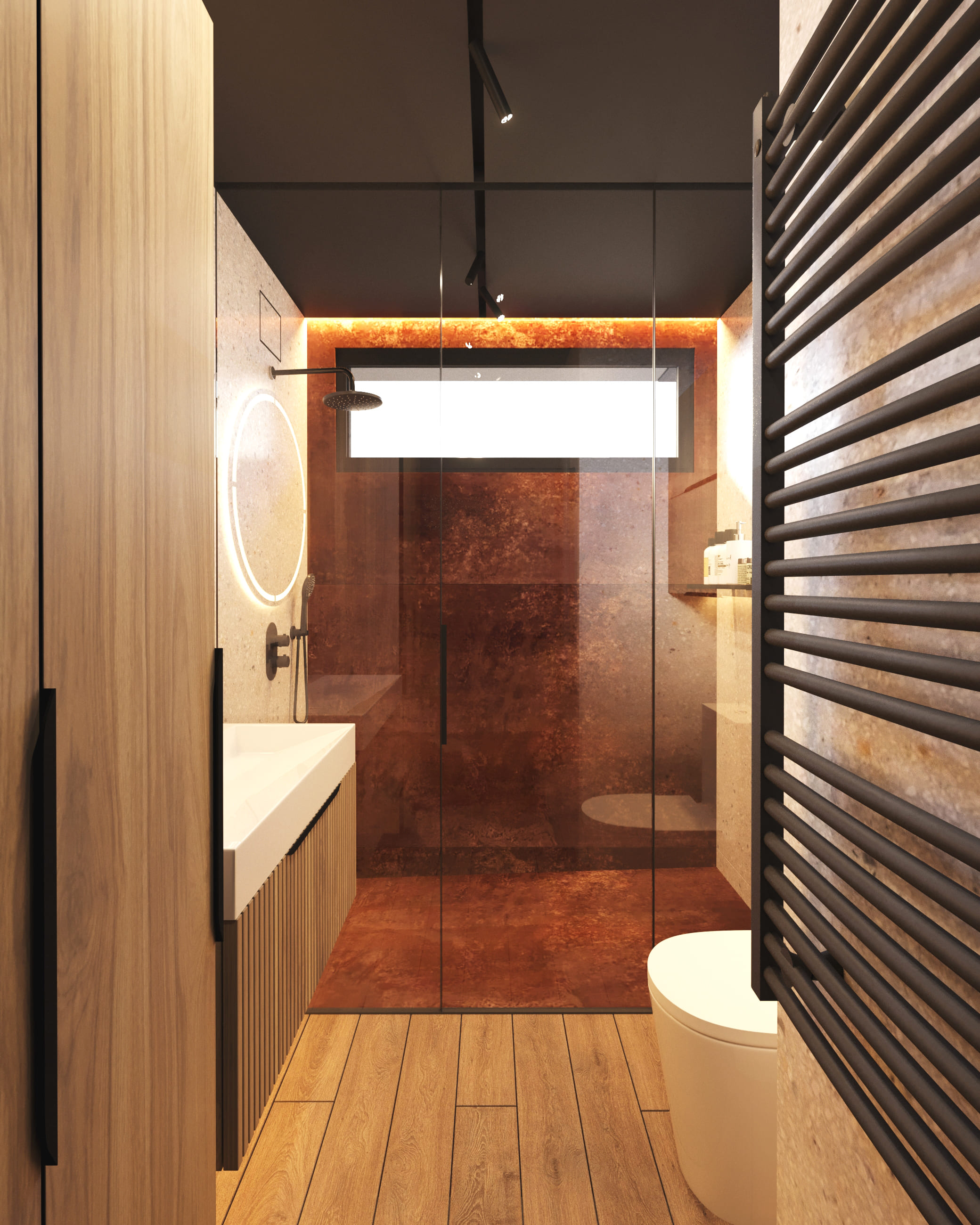Дизайн интерьера частного дома | Дизайн ванной комнаты | Intuition Design