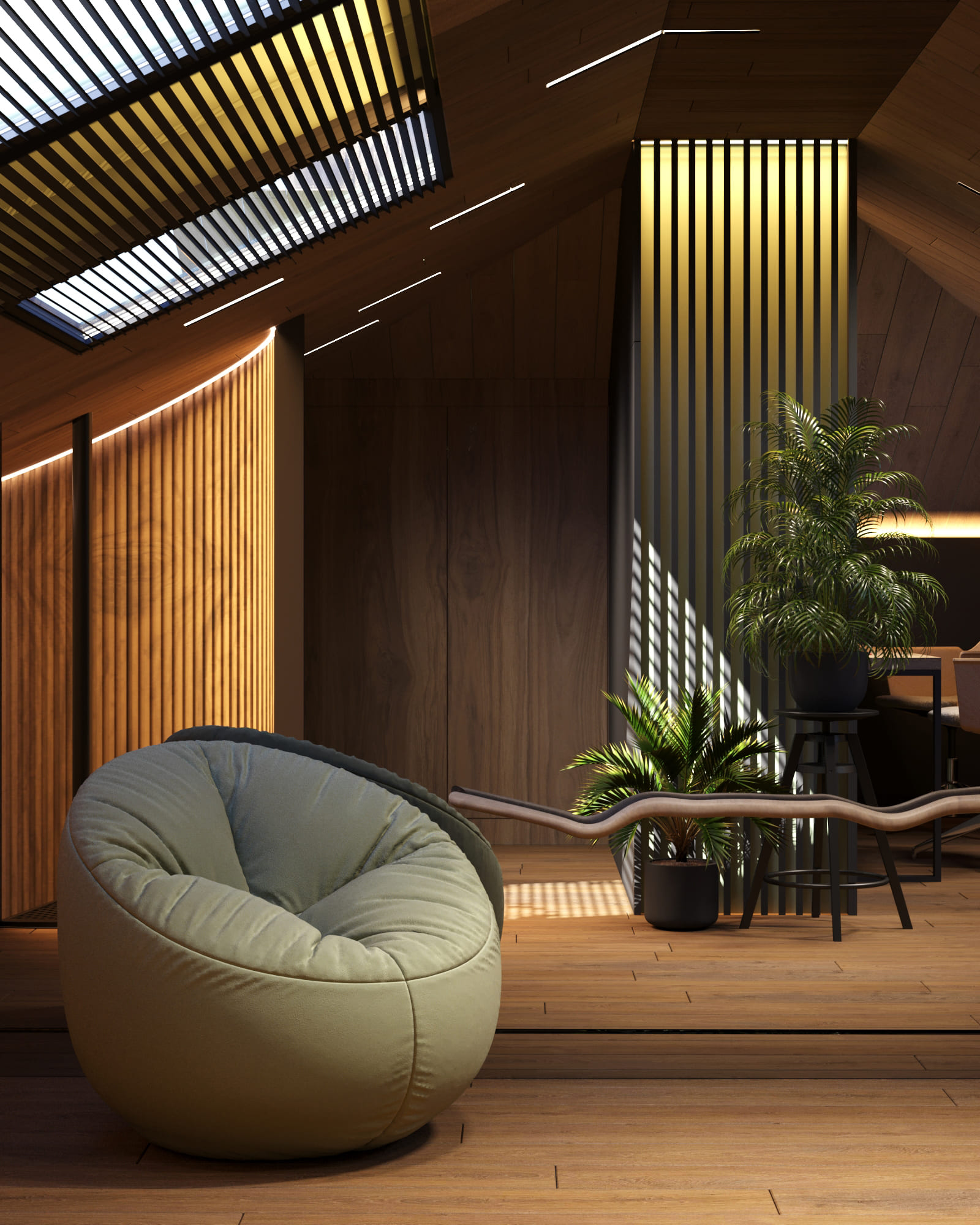 Garret interior design  | Intuition Design