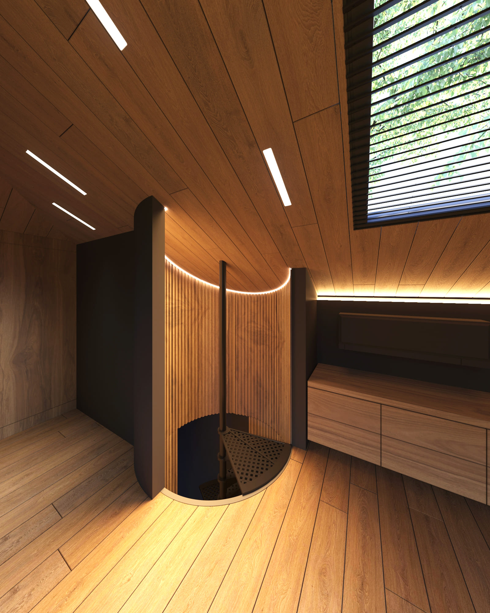 Garret interior design  | Intuition Design