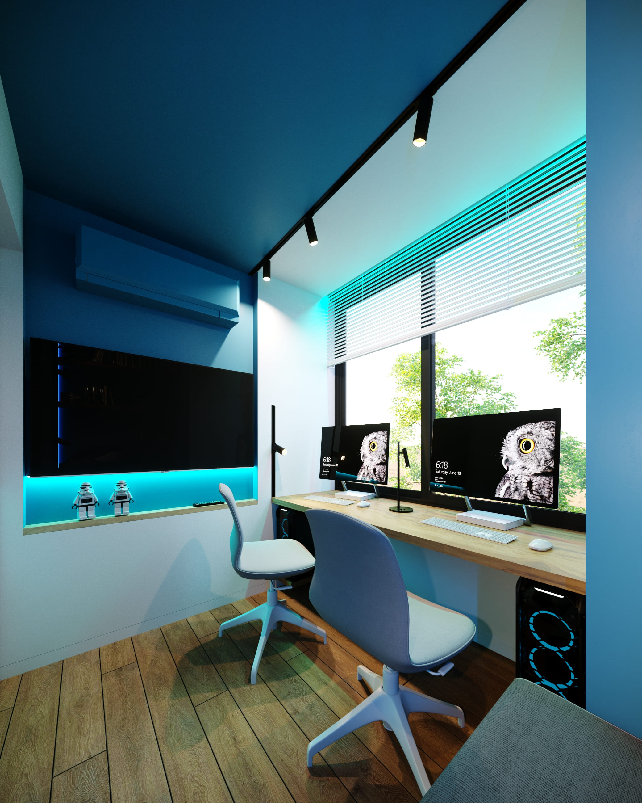 Дизайн интерьера частного дома | Дизайн игровой комнаты | Intuition Design