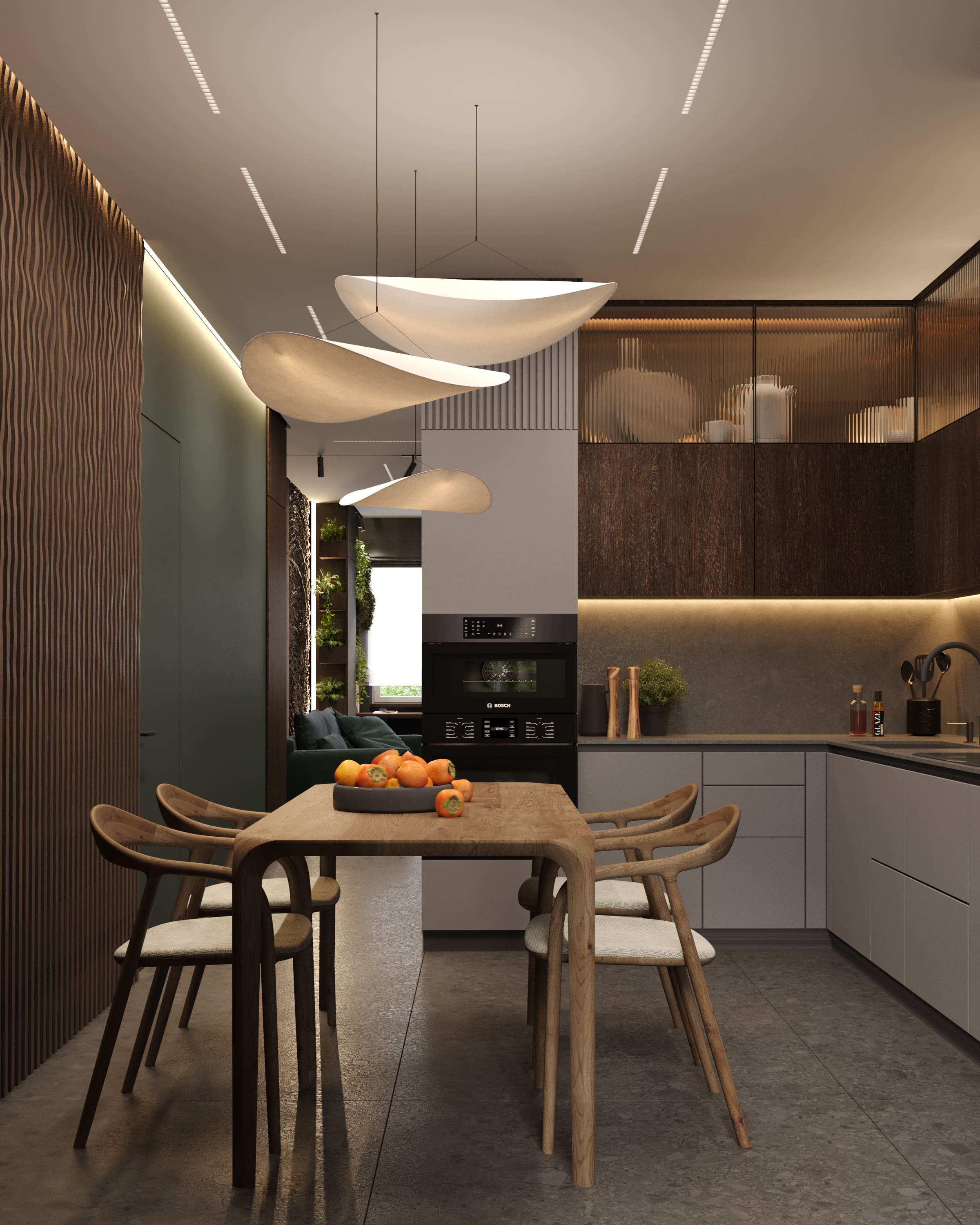 Дизайн интерьера кухни в современном стиле | Intuition Design